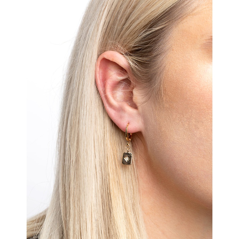 Gold Plated Brass Celestial Earring Stack 6-Pack