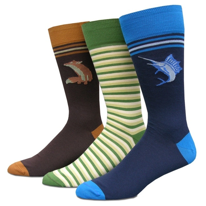 Lucky Labs: Socks – Blue/Black