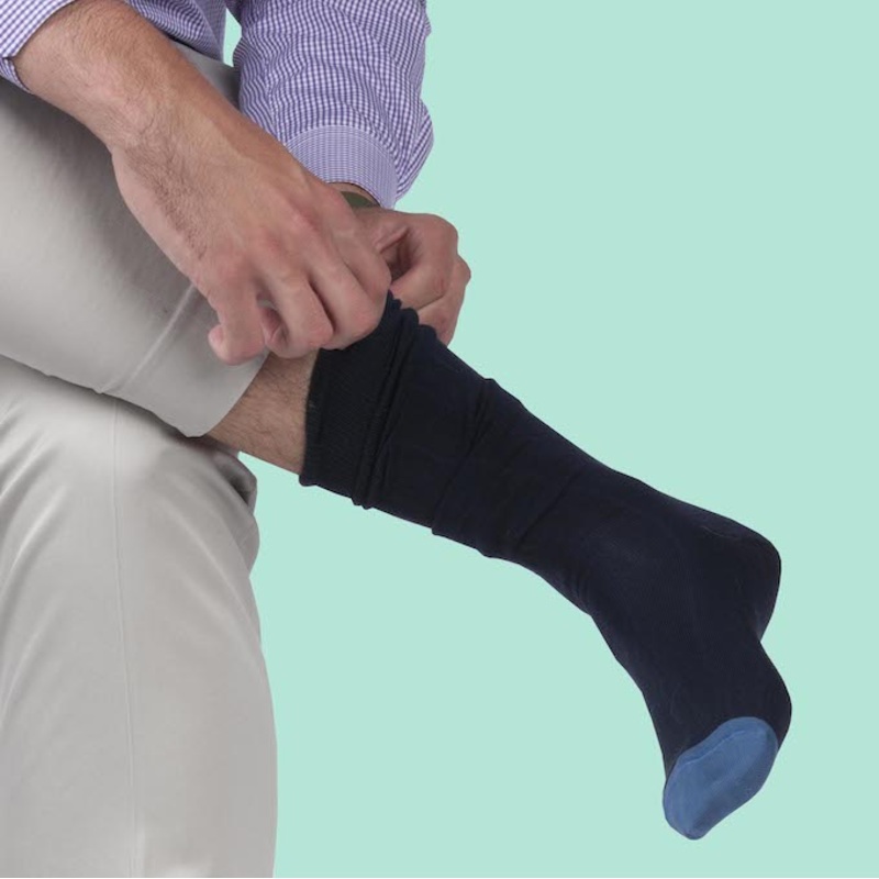 Pedigree Mid-Calf Solid: Socks – Blue