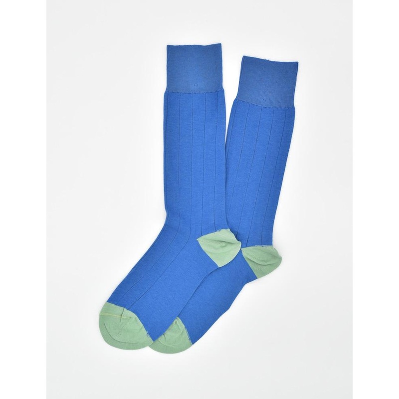 Pedigree Mid-Calf Solid: Socks – Blue