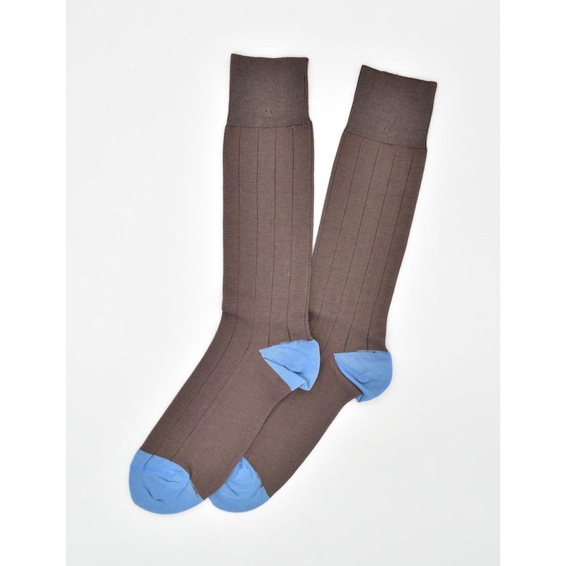 Pedigree Mid-Calf Solid: Socks – Brown
