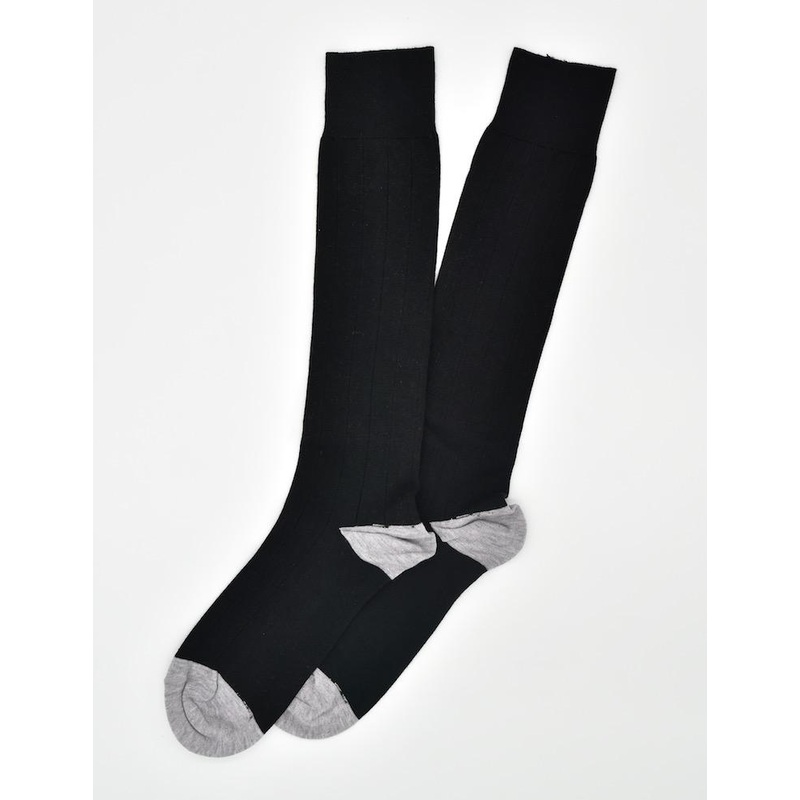 Pedigree Over the Calf Solid: Socks – Black