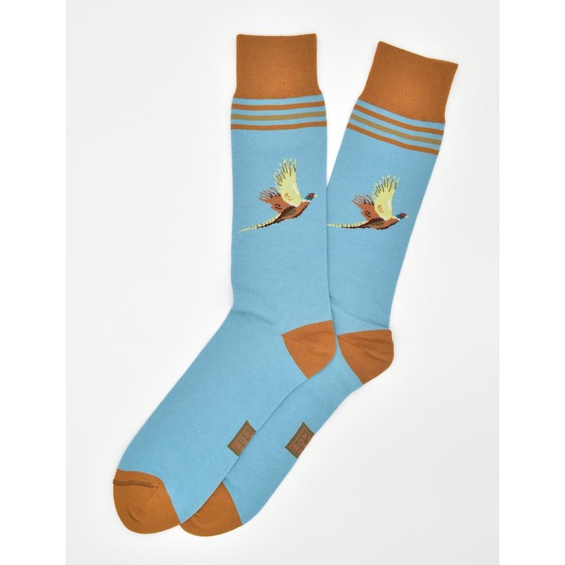 Pheasant Flight: Socks – Blue