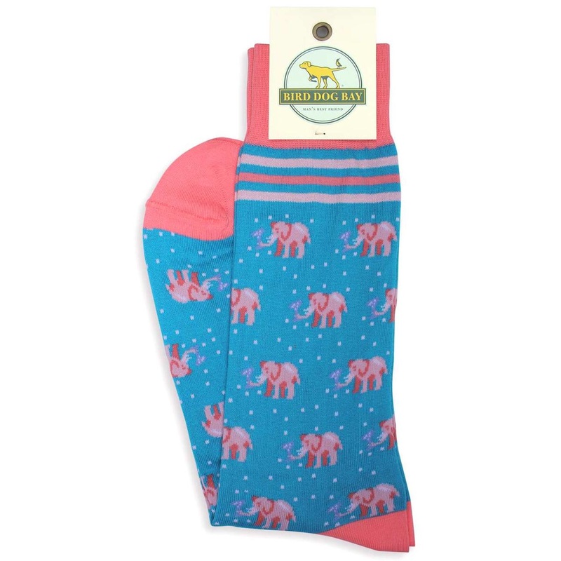 Pink Elephants: Socks – Turquoise