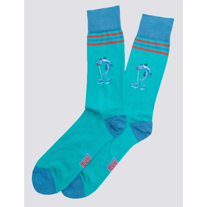 Tarpon Time: Socks – Turquoise