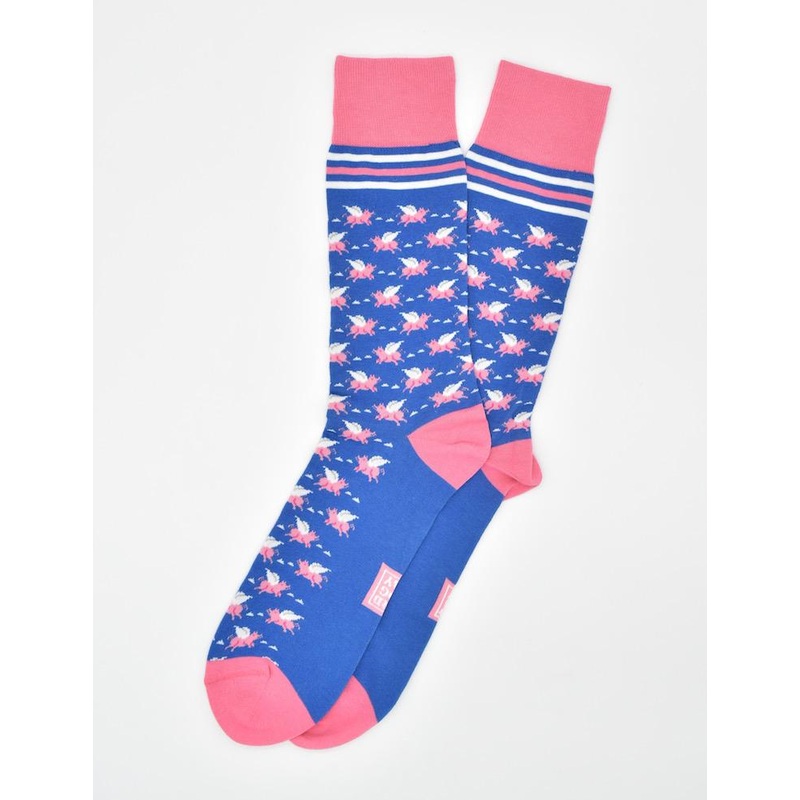 When Pigs Fly: Socks – Blue