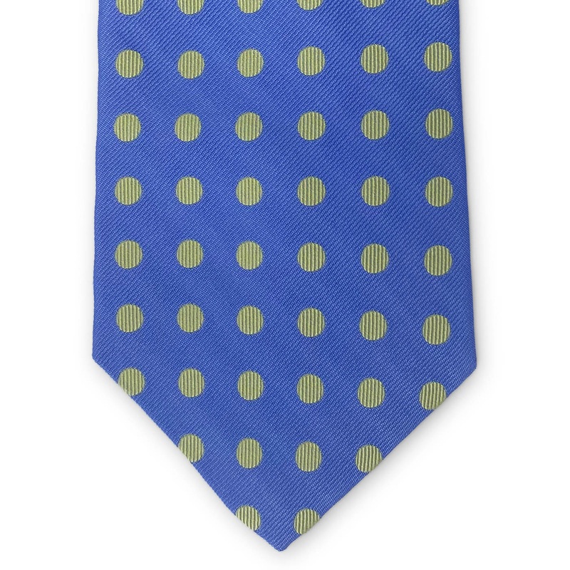 Bespoke Dotted Line: Tie – Blue