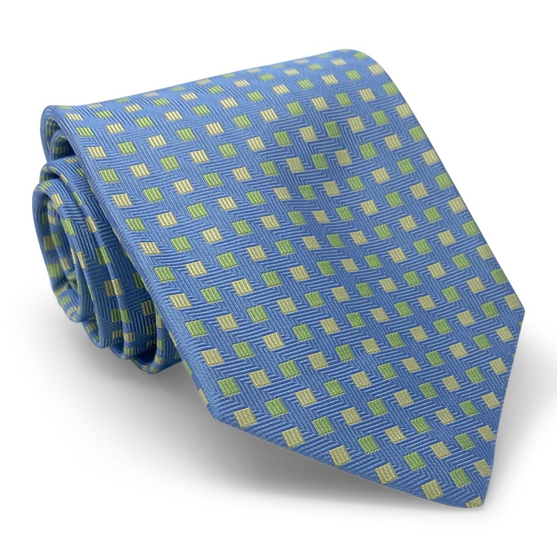 Bespoke Small Squares: Tie – Blue