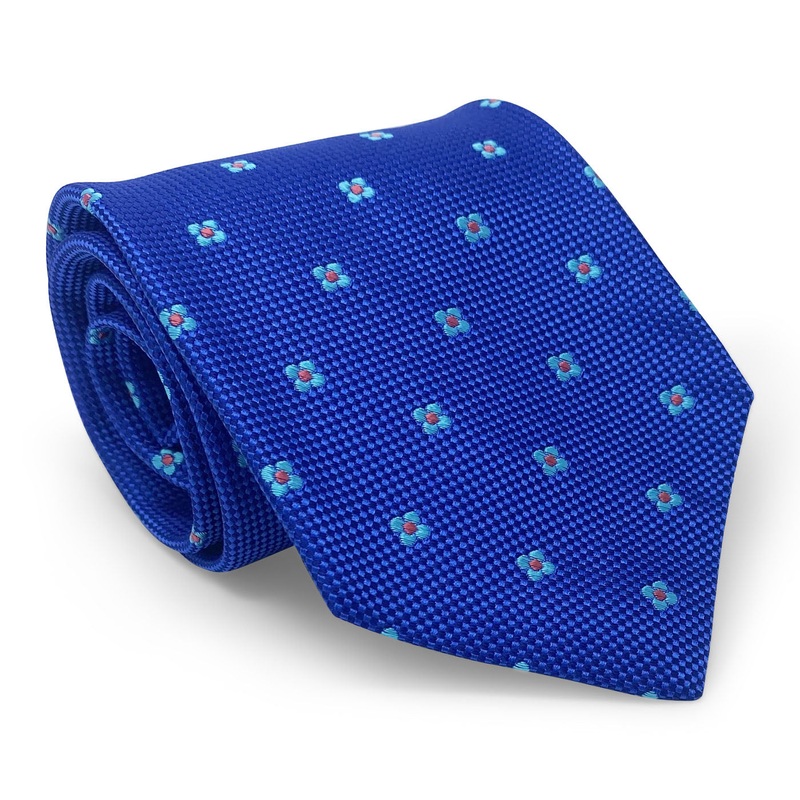Bespoke Spring Blooms: Tie – Blue/Aqua