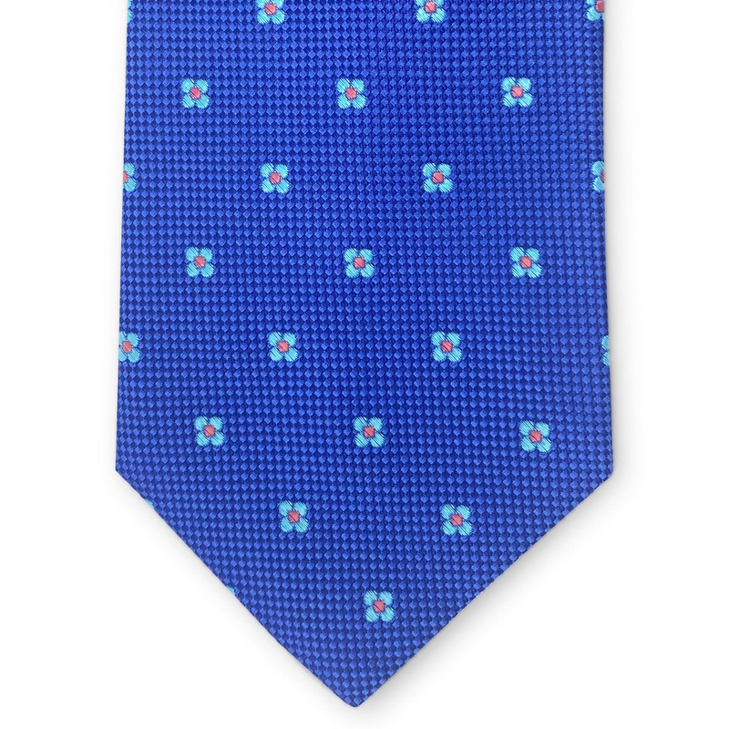Bespoke Spring Blooms: Tie – Blue/Aqua