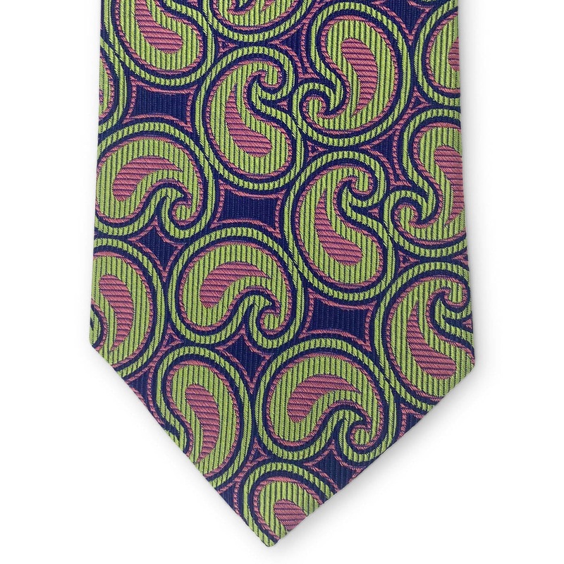 Bespoke Paisley Neighbors: Tie – Green