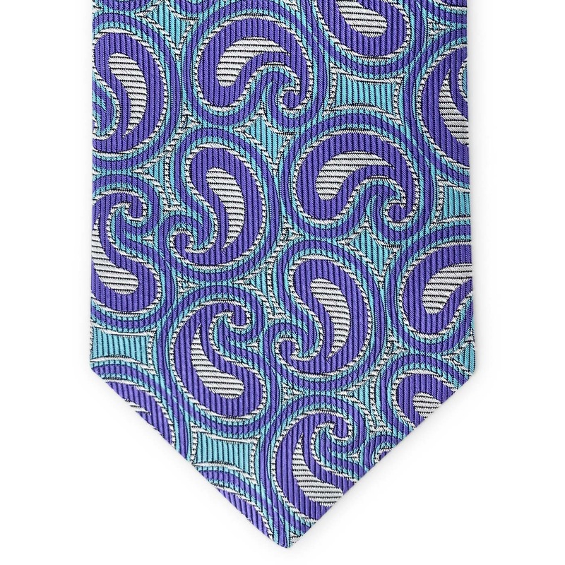 Bespoke Paisley Neighbors: Tie – Purple