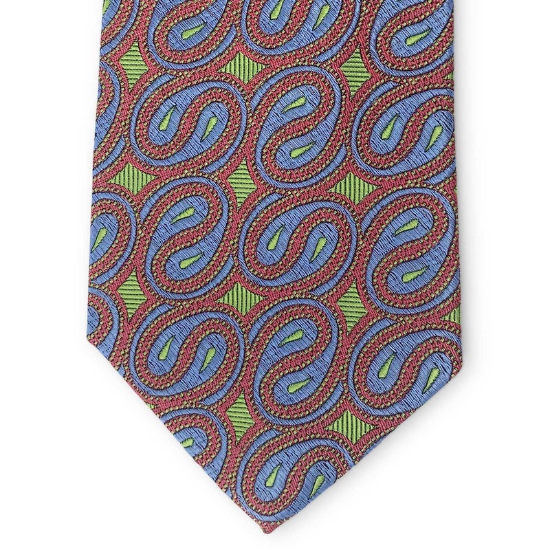 Bespoke Paisley Yin Yang: Tie – Green