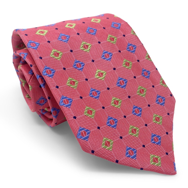 Bespoke Squares on the Bias: Tie – Red