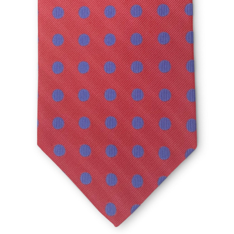 Bespoke Dotted Line: Tie – Red/Blue