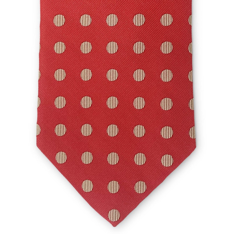 Bespoke Dotted Line: Tie – Red/Yelow