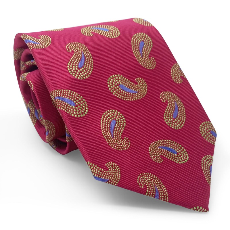 Bespoke Large Paisley: Tie – Red