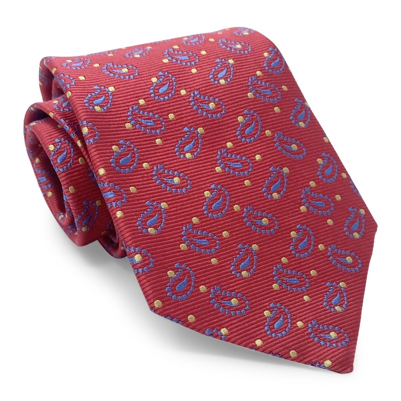 Bespoke Paisley Dot: Tie – Red