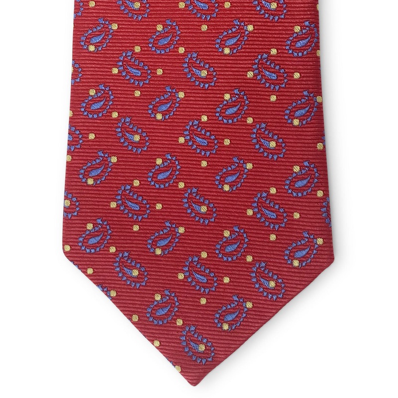 Bespoke Paisley Dot: Tie – Red
