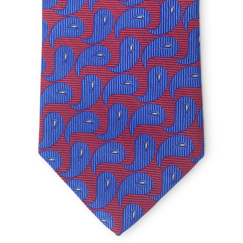 Bespoke Upstream Paisley: Tie – Red