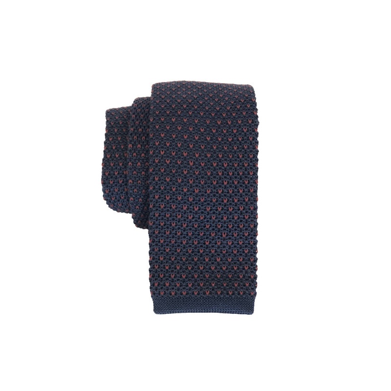 Birdseye – Knit Tie|Green with Cream|Navy