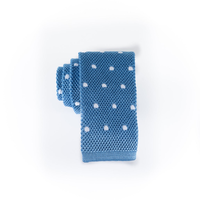 Dots – Knit Tie|Blue with White|Red with Blue|Red with White