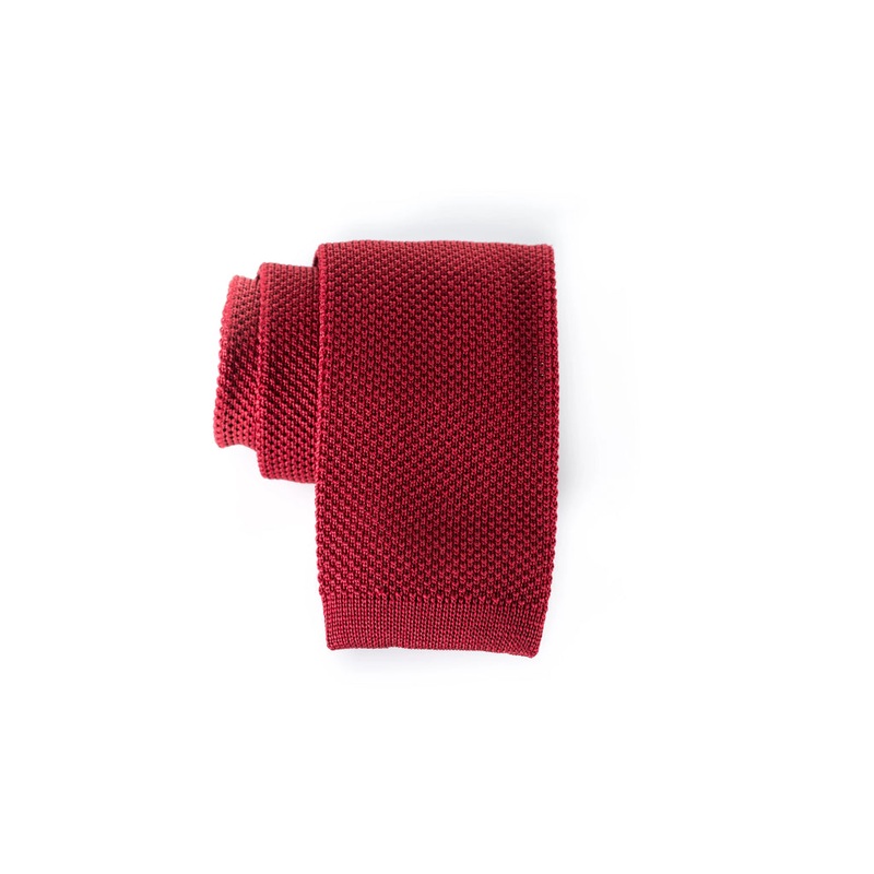 Solid – Knit Tie|Yellow|Purple|Red|Aubergine|Burnt Orange|Olive