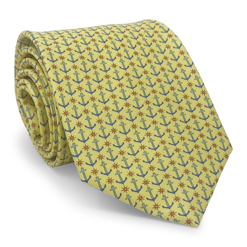 Compass Rose: Tie – Yellow