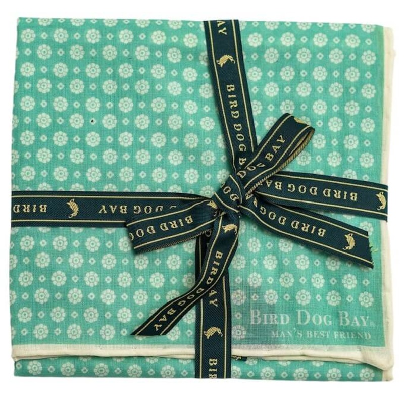 Flower Power: Cotton Pocket Square – Mint
