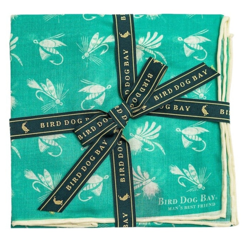 Flyin’ High: Cotton Pocket Square – Green