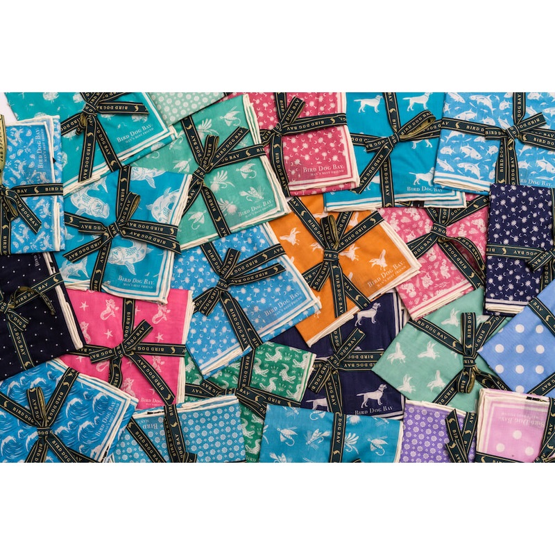 Lab Life: Cotton Pocket Square – Coral