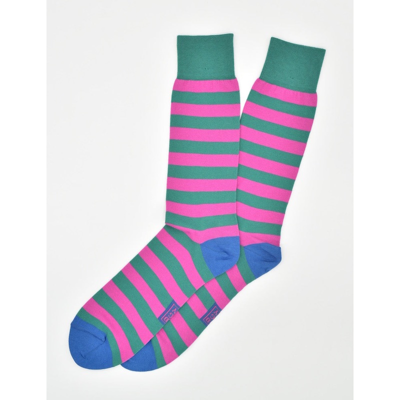 Last Call Stripe: Socks – Teal