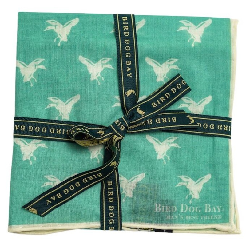 Mallard Surprise: Cotton Pocket Square – Mint