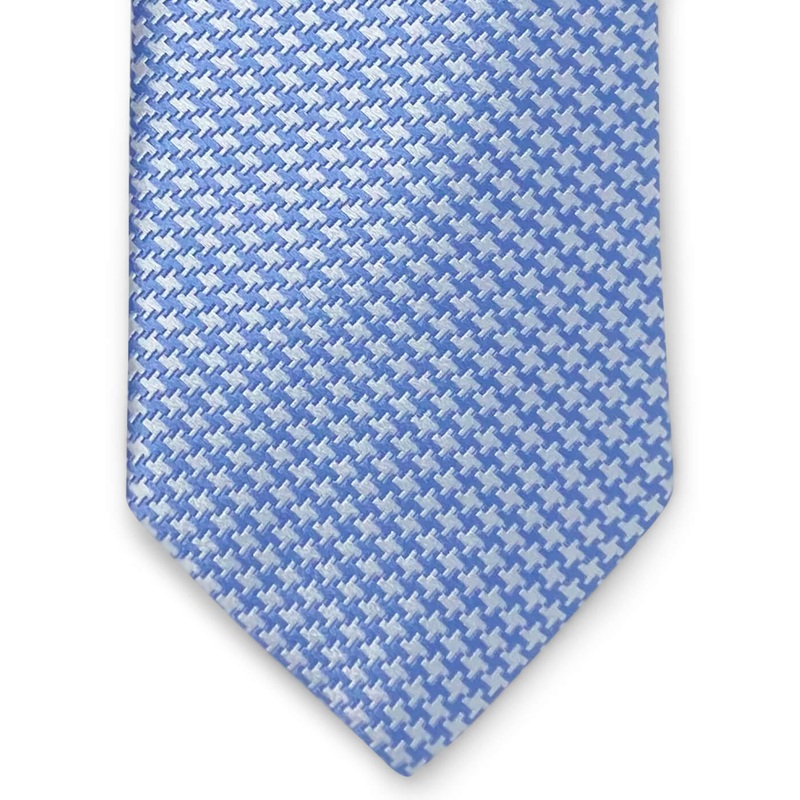 Houndstooth: Tie – Light Blue