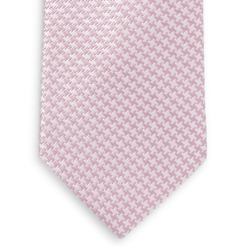 Houndstooth: Tie – Light Pink