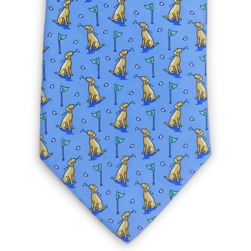 Dogleg on Six: Tie – Light Blue/Yellow