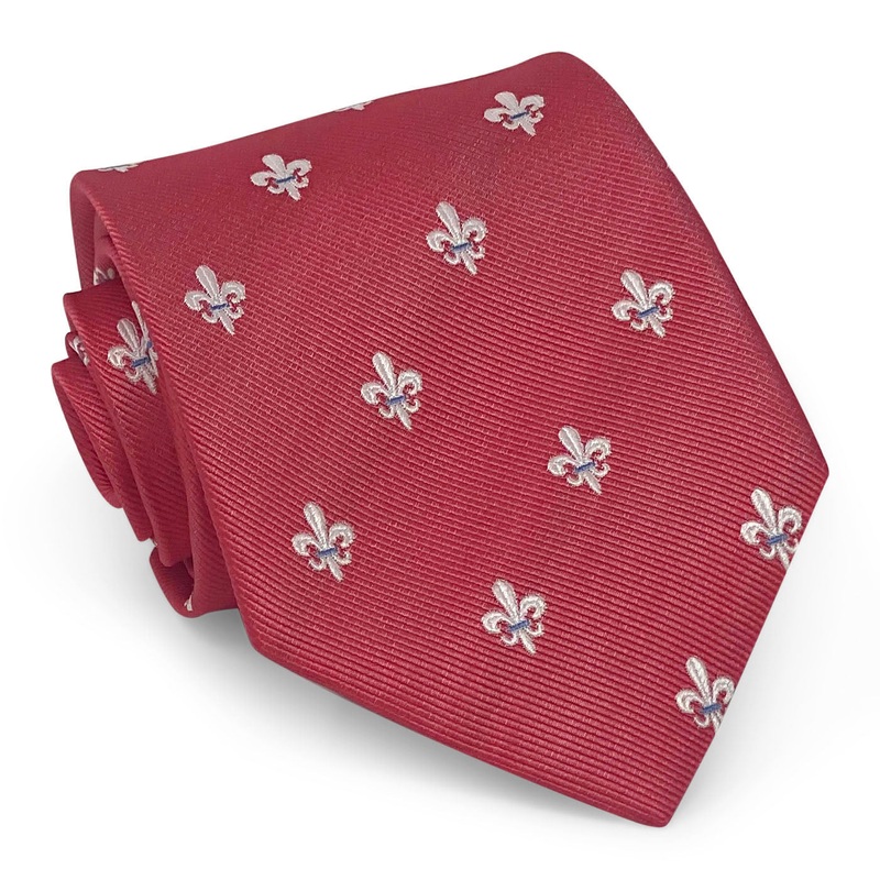 Fleur de Lis: Tie – Coral