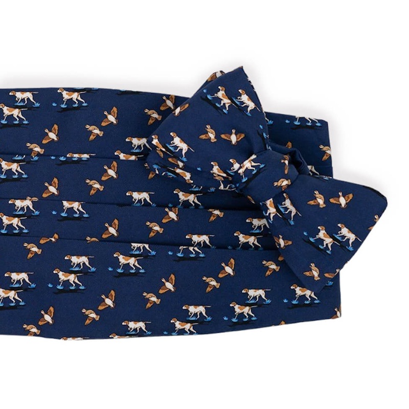 Quail Hunt: Cummerbund Set – Navy