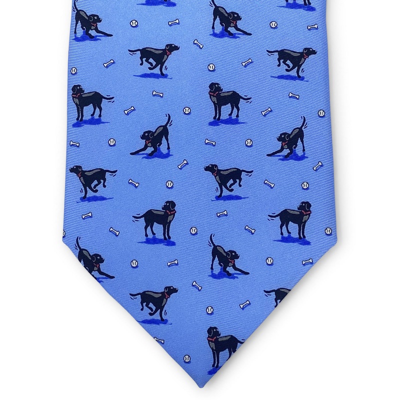 Black Lab Heaven: Tie – Light Blue
