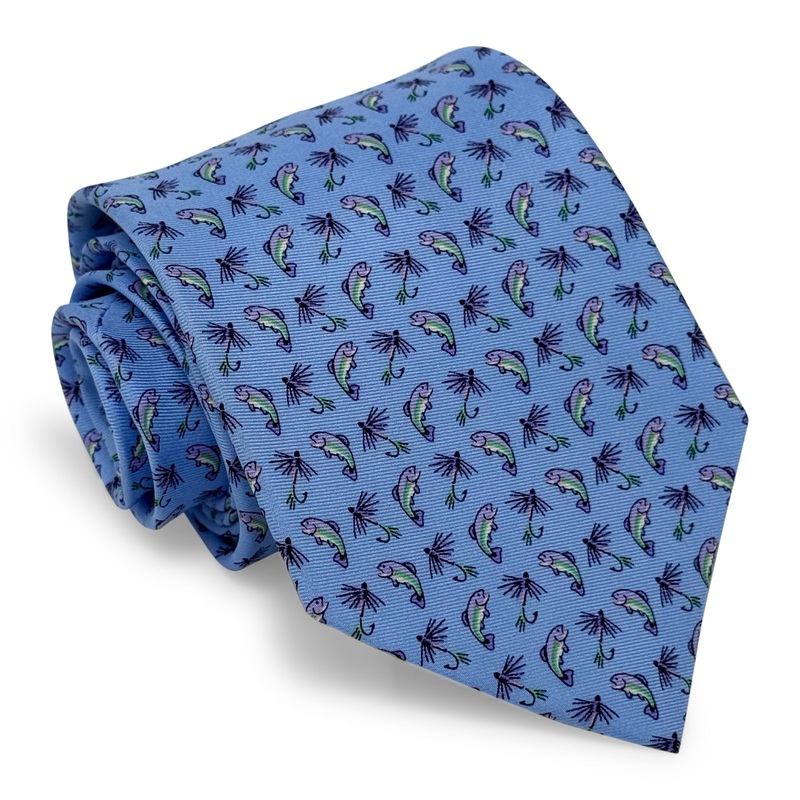 Gone Fishin’: Tie – Light Blue