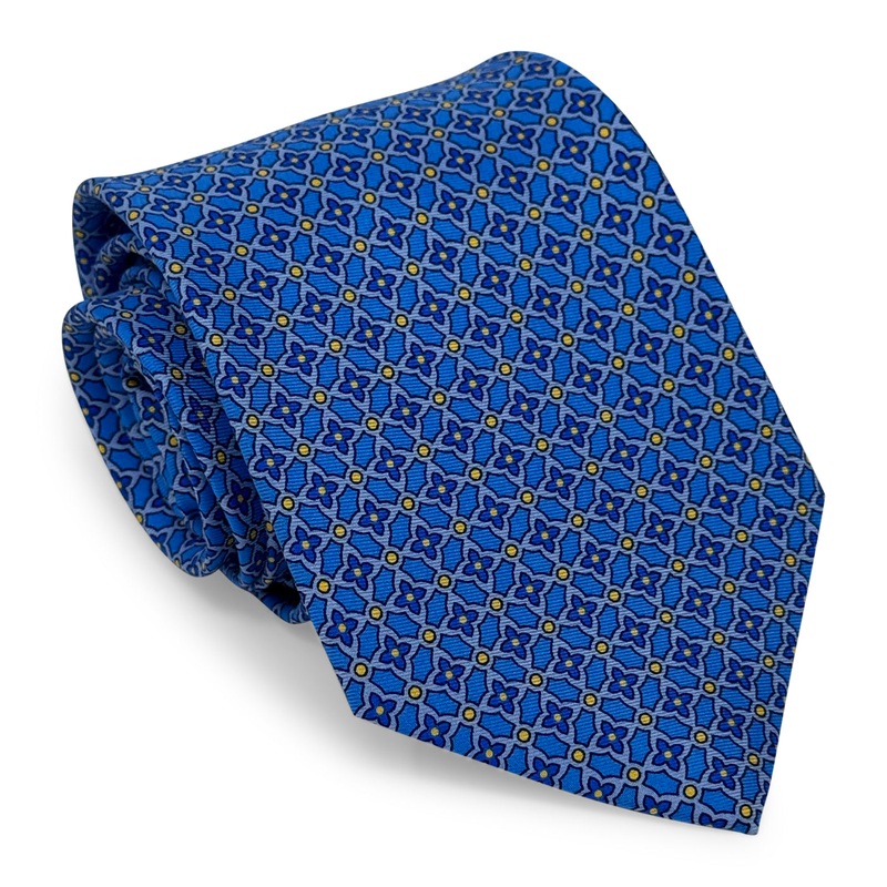 Stained Glass: Tie – Mid-Blue