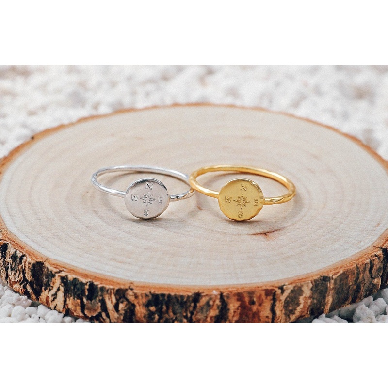 Compass Ring in Silver|5|6|7|8|9