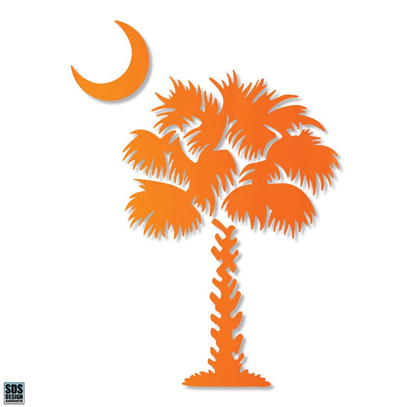 Palmetto Tree 3 inch Decal|Garnet|Orange|Pink|Navy|White|Hologram