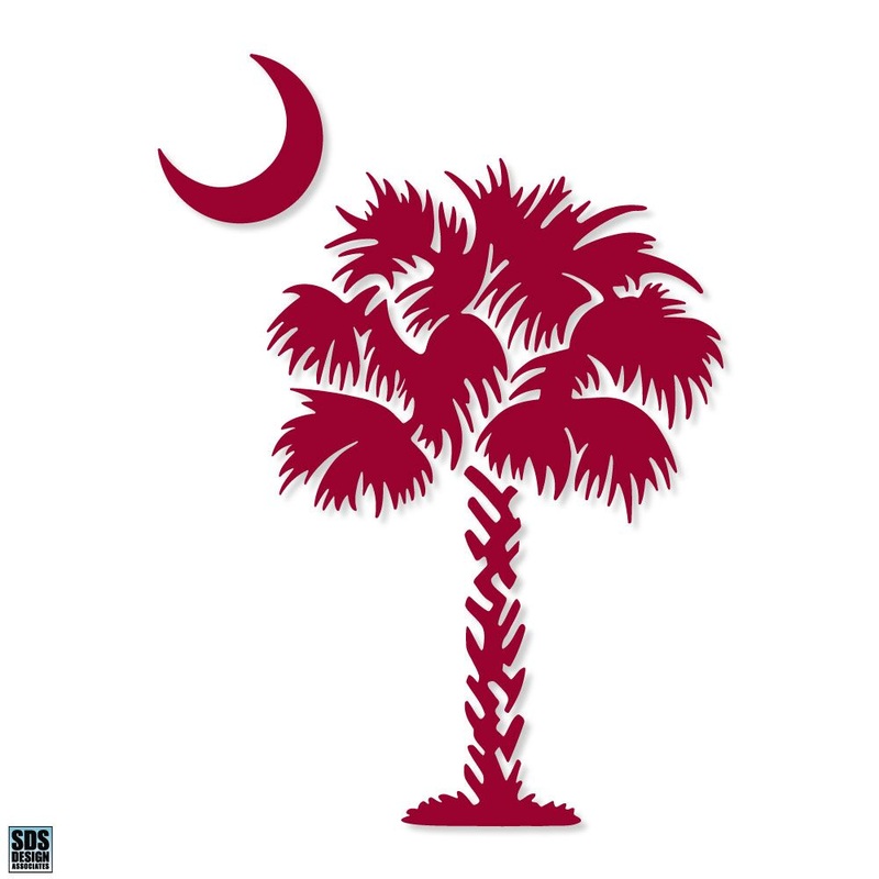 Palmetto Tree 3 inch Decal|Garnet|Orange|Pink|Navy|White|Hologram