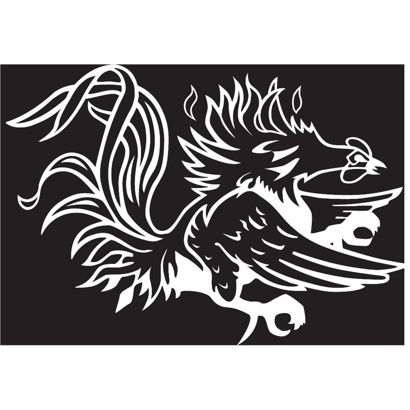 South Carolina Gamecock 6 inch Decal
