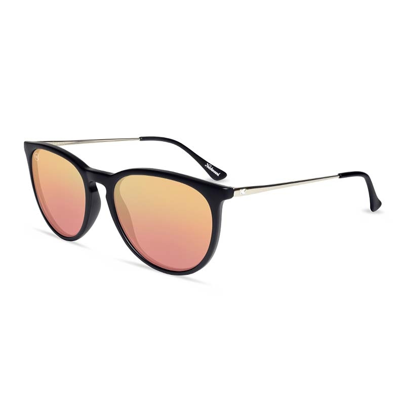 Knockaround Mary Jane Sunglasses in Matte Black and Rose Gold