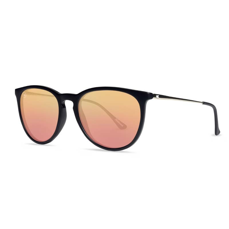 Knockaround Mary Jane Sunglasses in Matte Black and Rose Gold