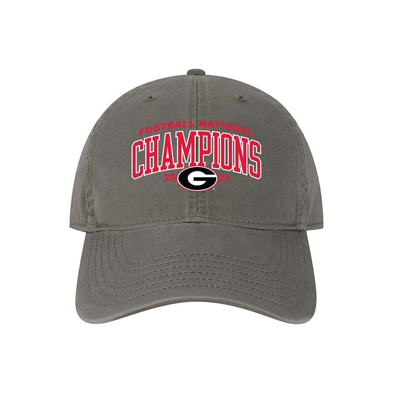 UGA National Champion Dad Hat|Grey|White