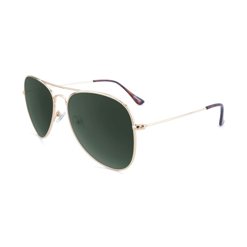 Knockaround Mile High Sunglasses in Gold and Aviator Green