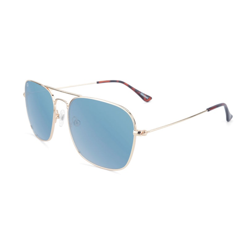 Knockaround Mt. Evans Sunglasses in Gold and Sky Blue